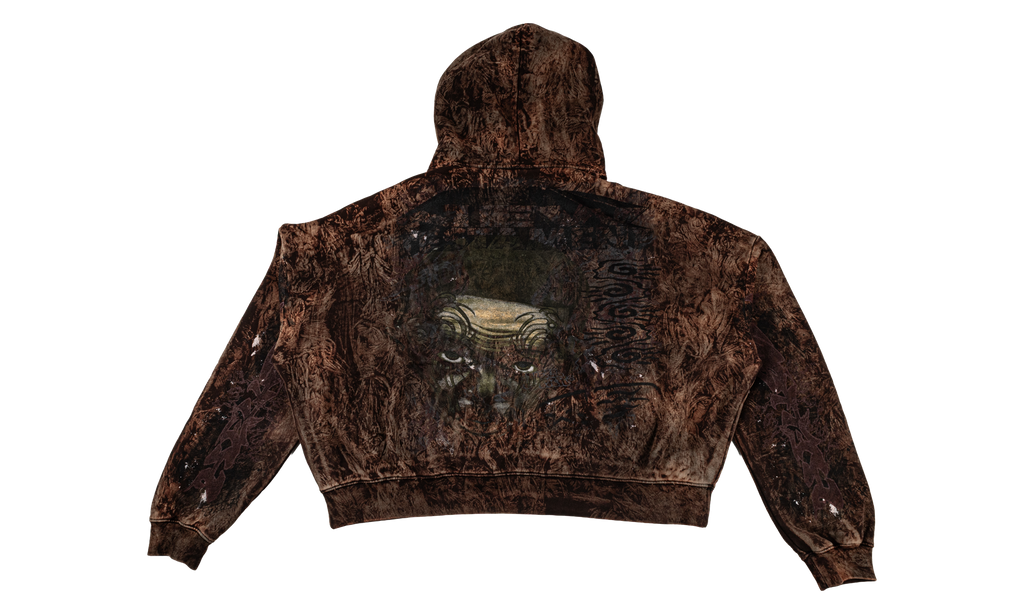 H Star Graffiti Hoodie "Brown" HSR380