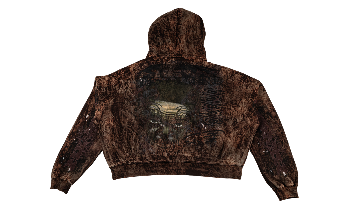 H Star Graffiti Hoodie "Brown" HSR380