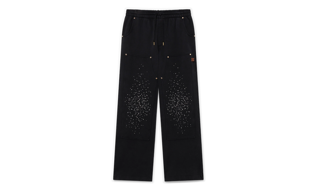 La Prémonition Crystal Embellished Sweatpants "Black" MS25 JTR 245 01 CRYSTAL