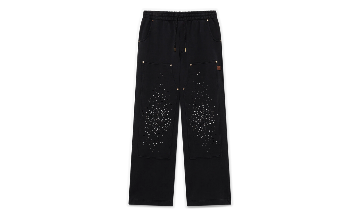 La Prémonition Crystal Embellished Sweatpants "Black" MS25 JTR 245 01 CRYSTAL