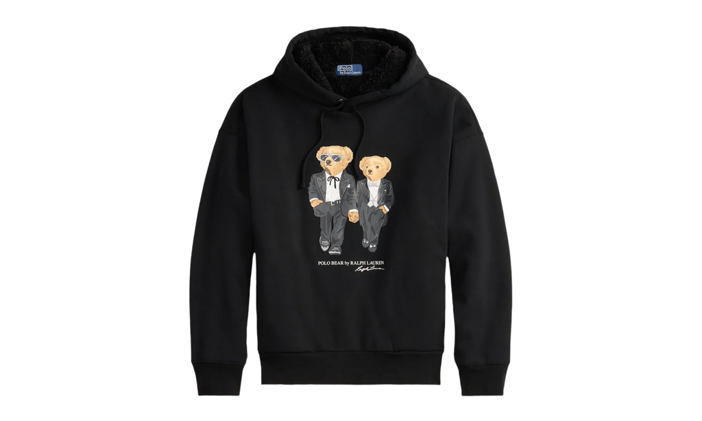 The Ralph and Ricky Tuxedo Bear Hoodie "Black" 710981802001