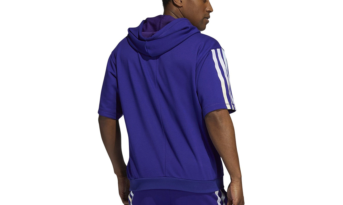Donovan Mitchell Short Sleeve Hoodie "Team College Purple" HB6759
