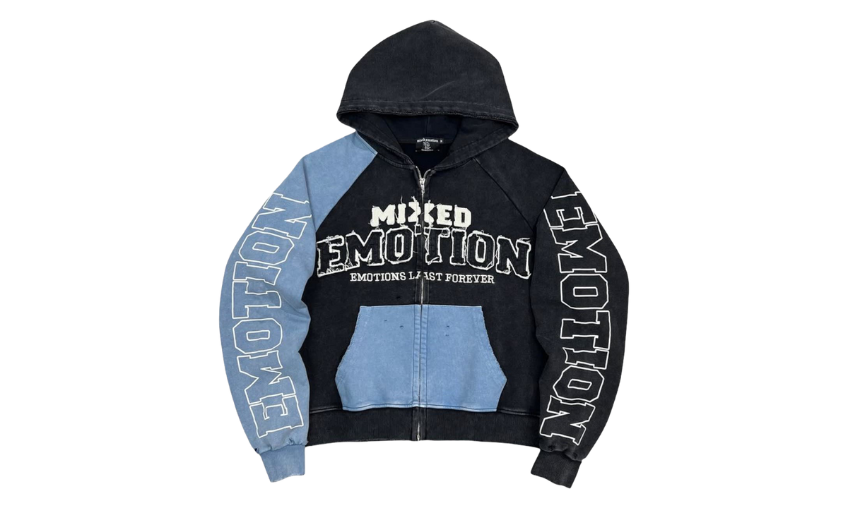 Split Decision Hoodie "Black / Blue" MIXE098