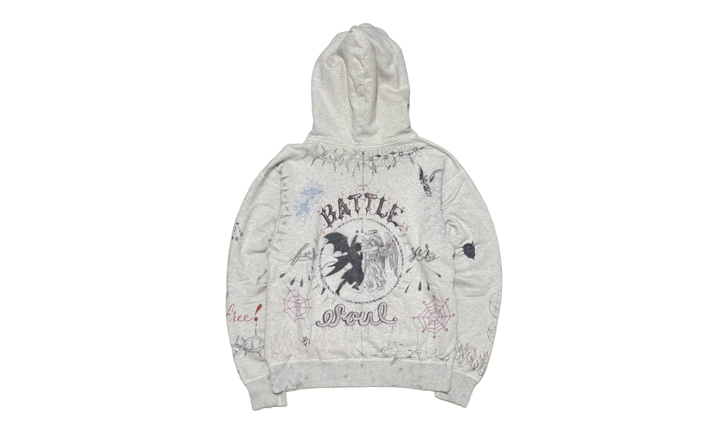 Graffiti Hoodie "Light Grey" SM A21 0000 056