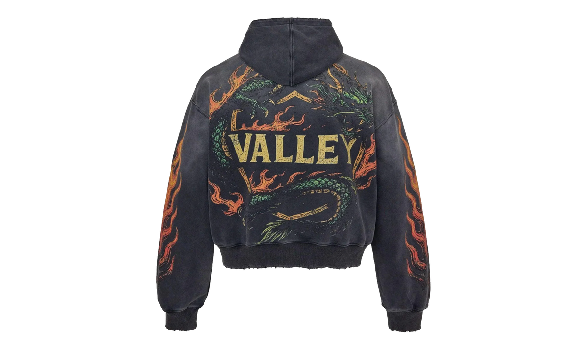 Serpent Pullover Hoodie "Black / Red / Orange" VAL196
