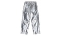 Leather Cotton Wreath Sweatpants "Silver" DT1007