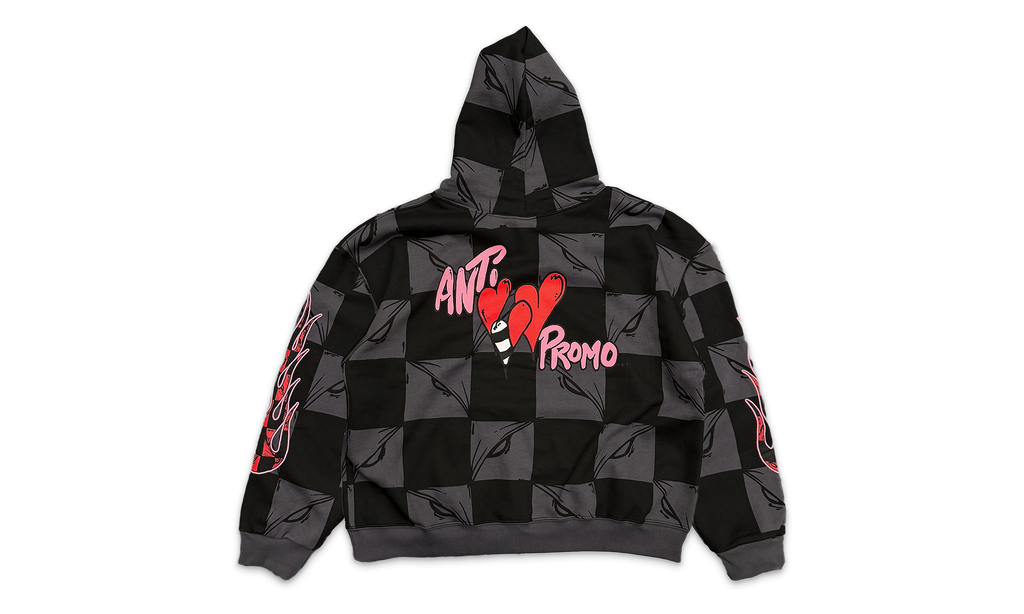 99 Eyes Sweatshirt Hoodie "Matty Boy - Black/Grey" MB02
