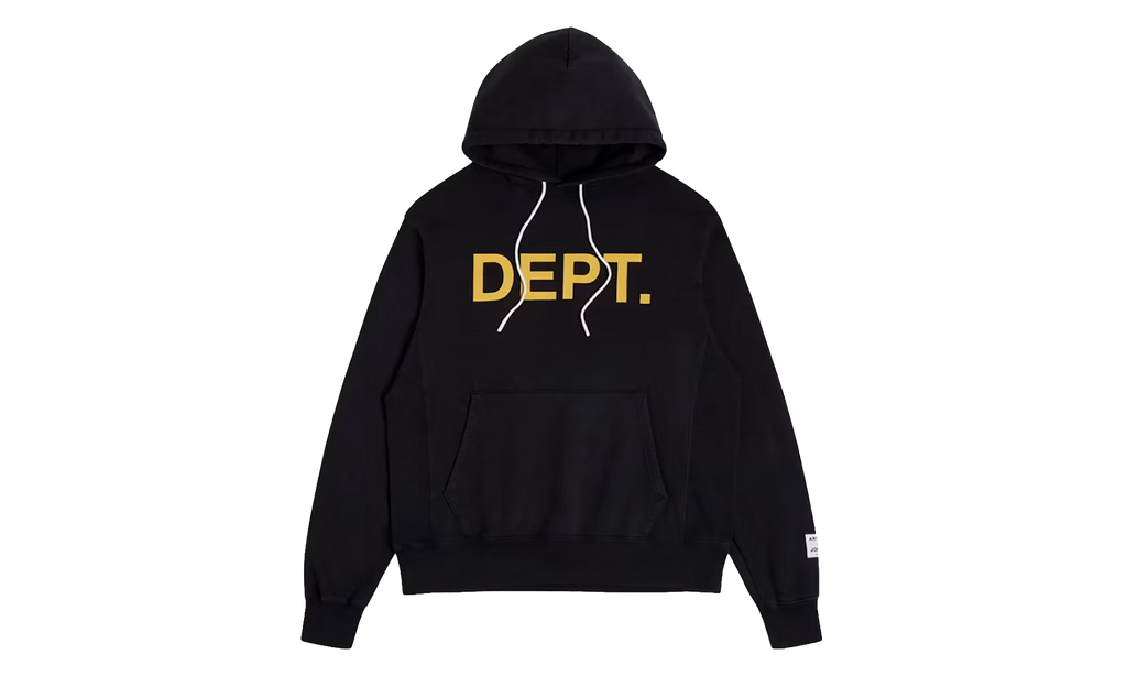 Dept Logo Hoodie "Black & Yellow" GD376
