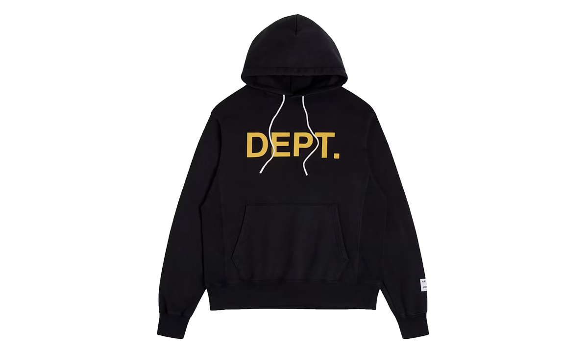 Dept Logo Hoodie "Black & Yellow" GD376