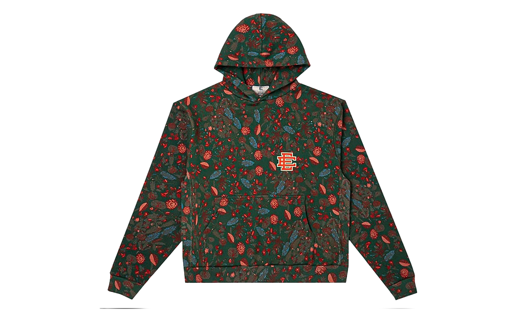 EE AOP Hoodie "FW22 - Green / Orange / Multicolor" EE361