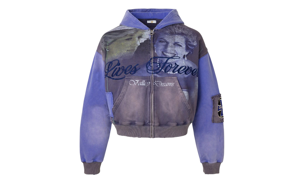 Forever Queen Zip Up Hoodie "Blue" VAL276