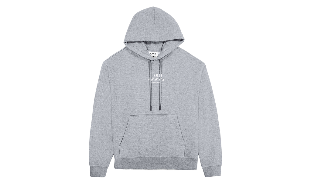 Diag Pullover Hoodie "Heather Grey" LABF26K051-HTG