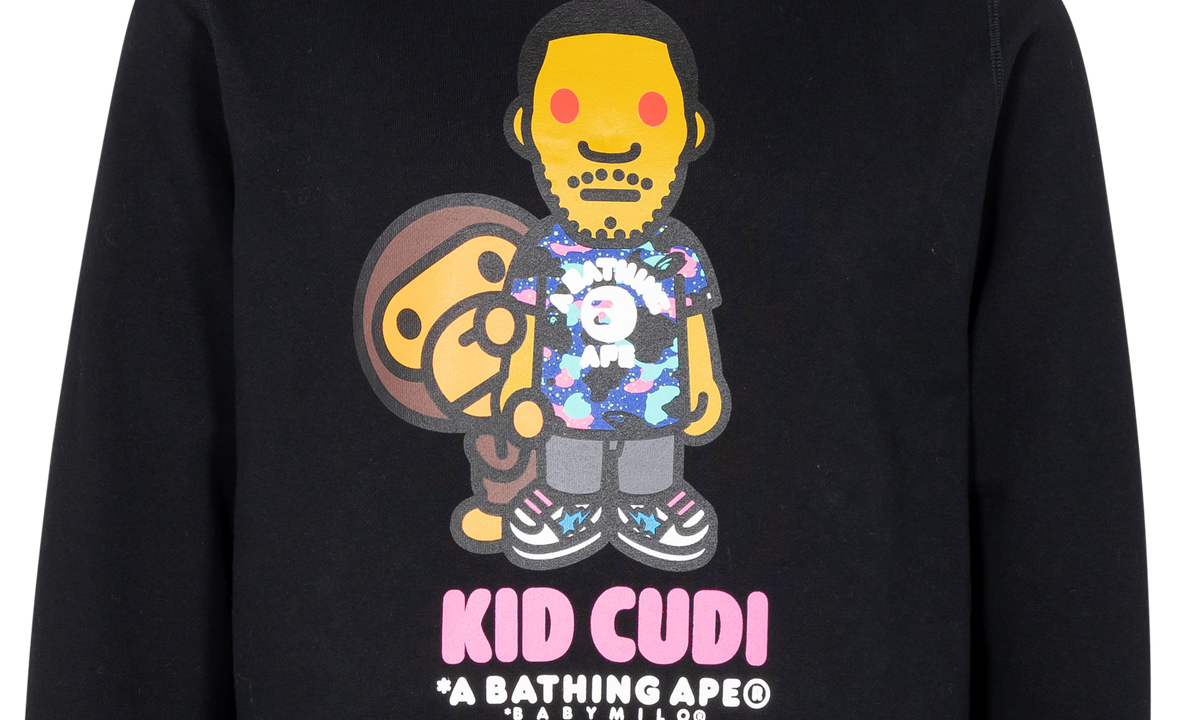 Baby Milo Pullover Hoodie "BAPE x Kid Cudi - Black" 83122119