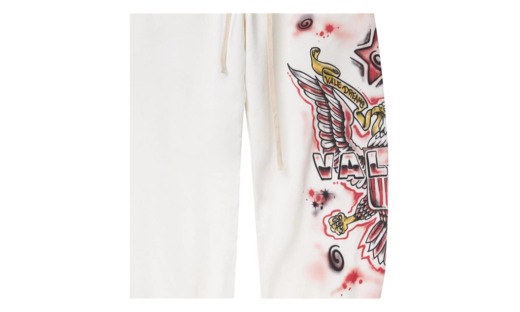 FLAG SWEATPANTS "White" VAL125