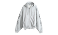 Graffiti Tribal Zip-Up Hoodie "Grey Melange" MH27ZU151G