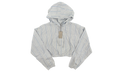 Clovis Logo Stripped Cropped Hoodie WMNS "Orbit Blue" KITH258