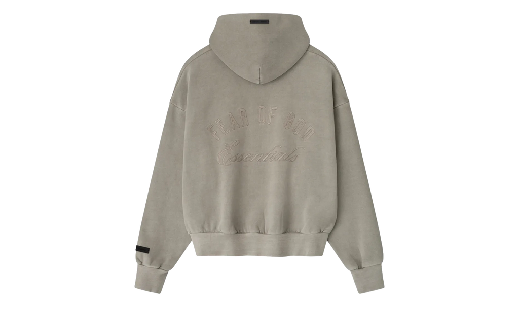 Embroidered Classic Full Zip Hoodie "Smoke Grey" 192HO254781F
