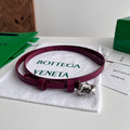 BV 26S Knot Buckle Belt 1.2cm Burgundy Leather 507233