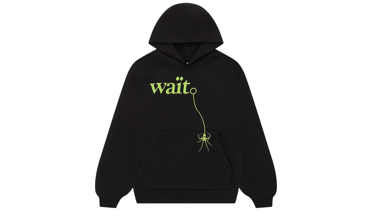 Wait Hoodie "Black / Green" SP5der214