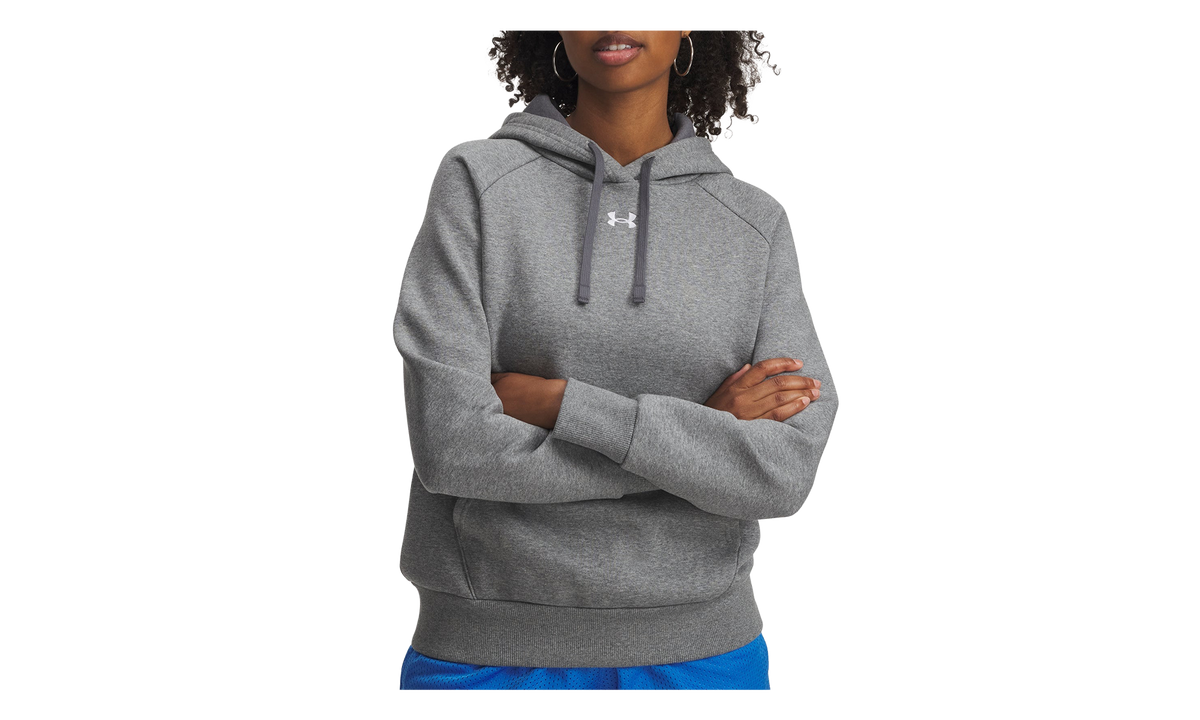 Rival Fleece Hoodie WMNS "Castlerock Light Heather / White" 1379500 028