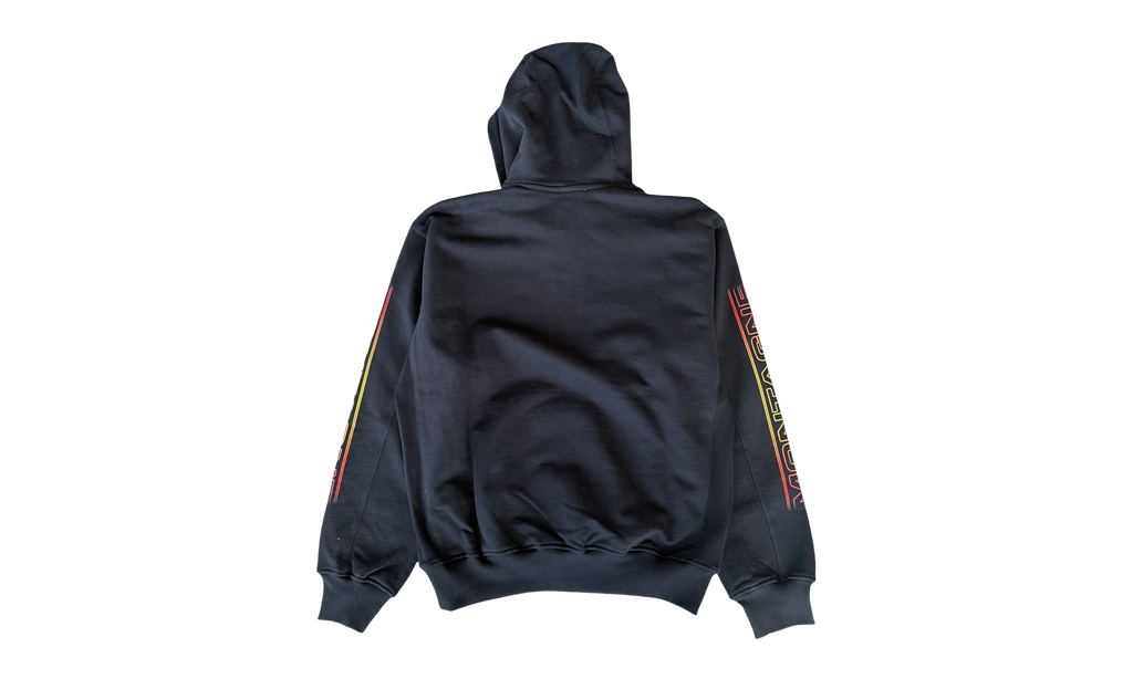 Ski Club Logo Hoodie "Black & Multicolor" M-AW25-JTP-292-01-EX-SKI