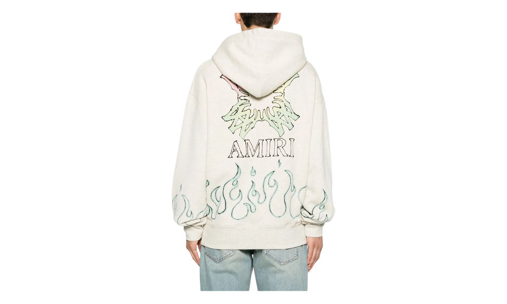MA Quad Flames Oversized Hoodie "Ivory" AMTOJR1149 127