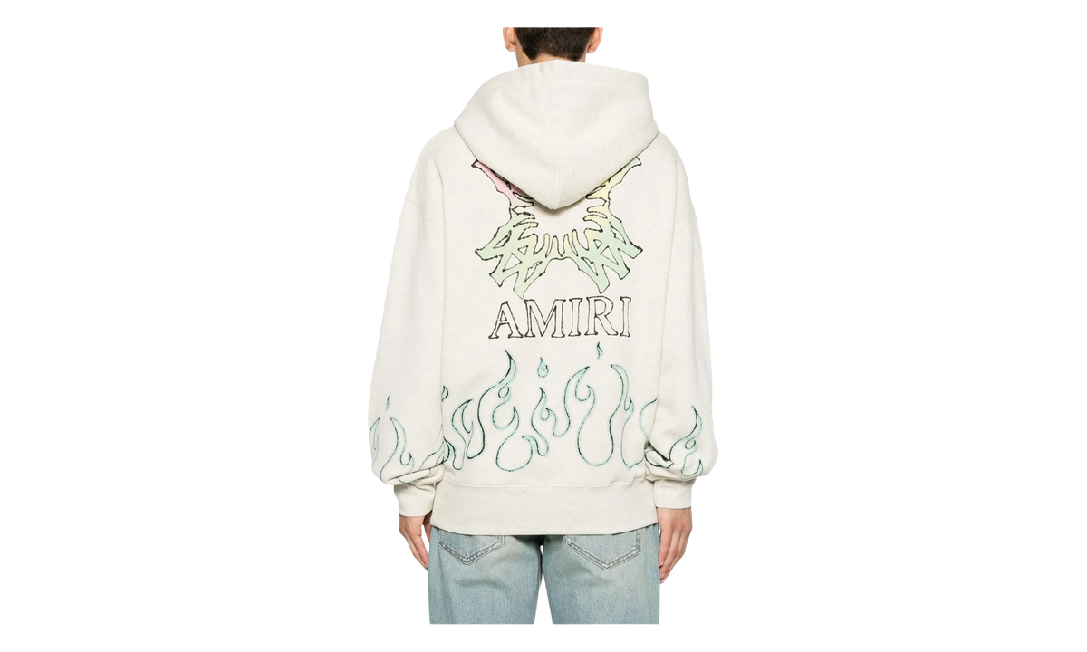 MA Quad Flames Oversized Hoodie "Ivory" AMTOJR1149 127
