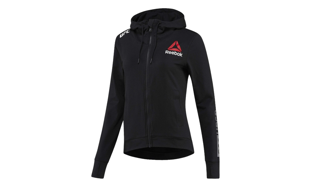 UFC Fighter Kit Walkout Hoodie WMNS "Black / Chalk" CE7494