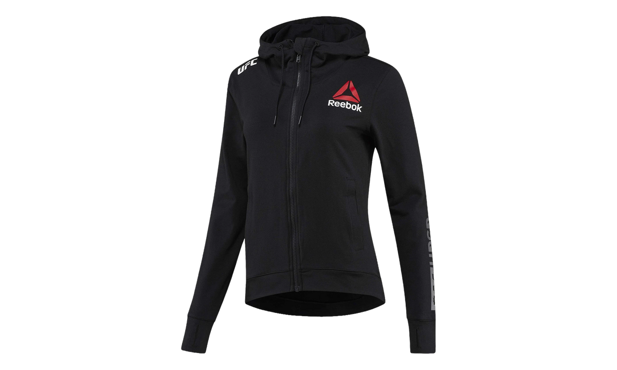 UFC Fighter Kit Walkout Hoodie WMNS "Black / Chalk" CE7494