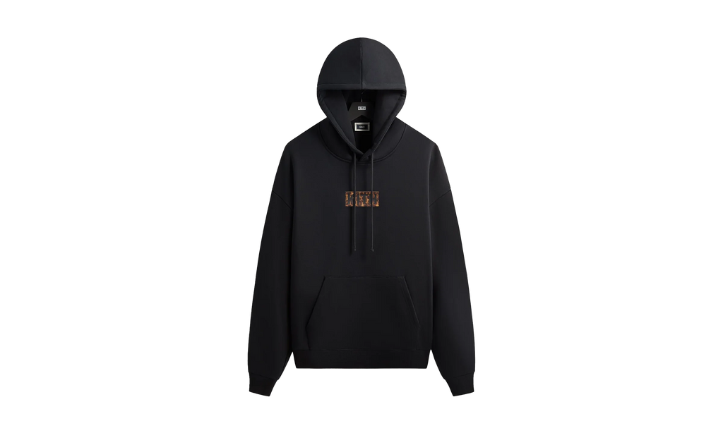 Classic Logo Leopard Applique Nelson Hoodie "Black" khm034446 001