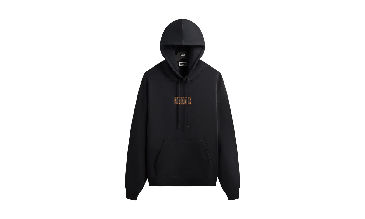 Classic Logo Leopard Applique Nelson Hoodie "Black" khm034446 001