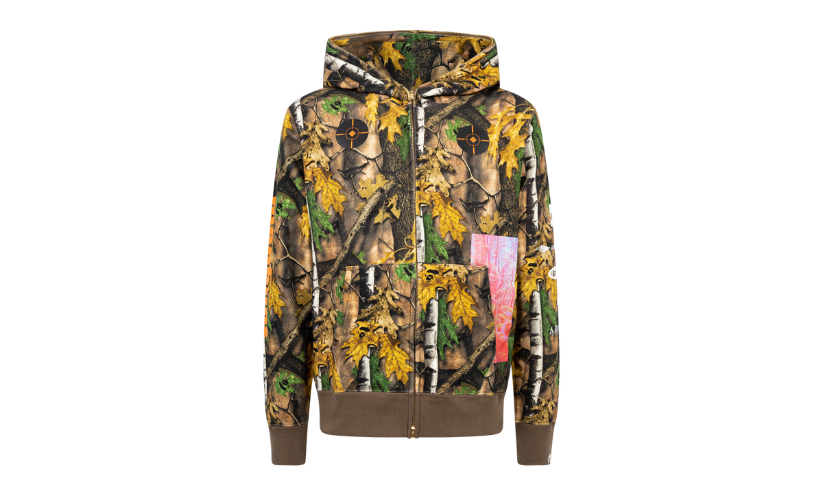 Forest Camo Wide Full Zip Hoodie "Forest Camo" OZX SW M115013 C