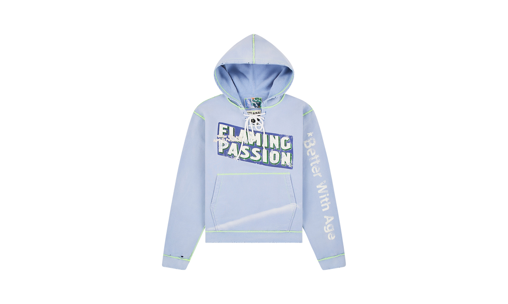 Flaming Passion Hoodie "Blue" BWA01
