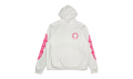 Horseshoe Floral Sleeve Pullover Hoodie "Pink / White" CHRM1067