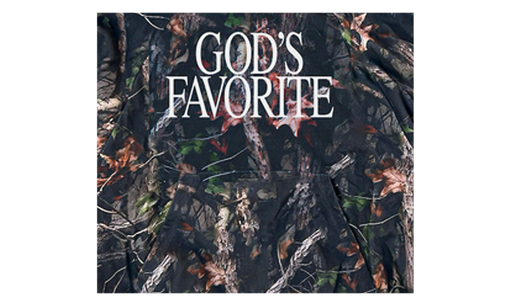 God's Favorite Zip Hoodie "Camo" PRAY GODSFAV CAMO