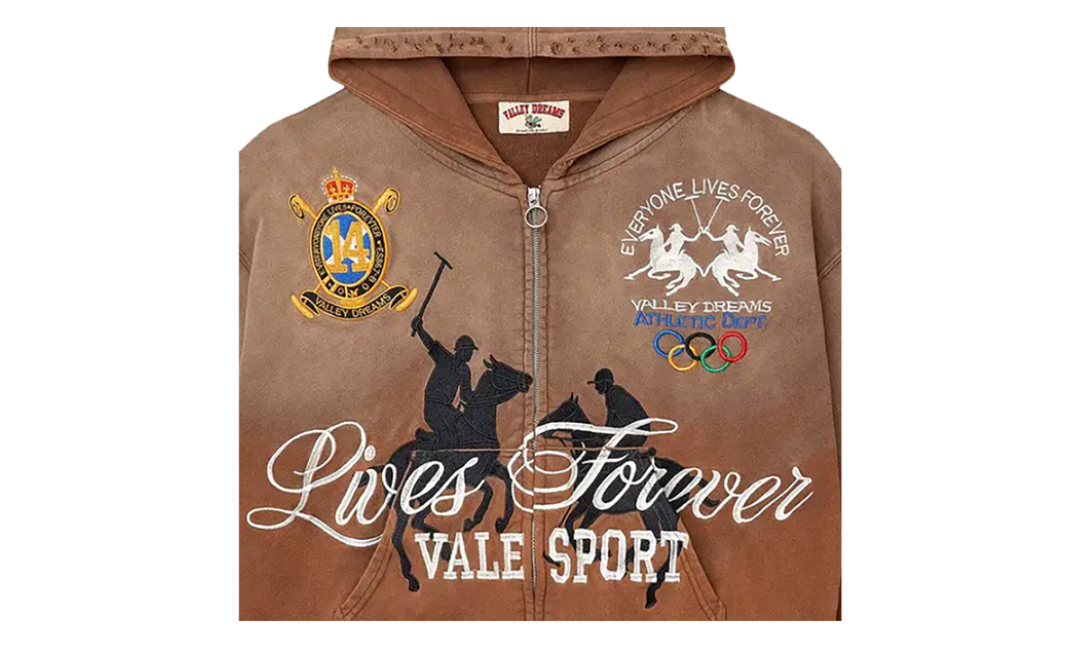 Rockefeller Zip Up Hoodie "Brown" VAL232