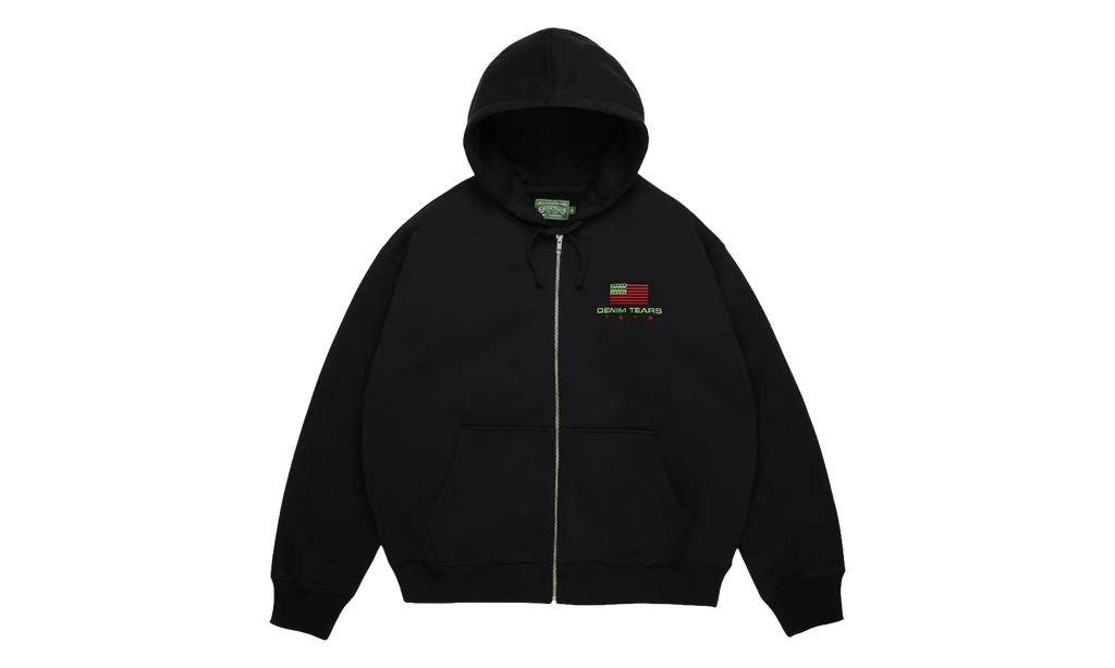 Pan African Zip Hoodie "Black" DT917