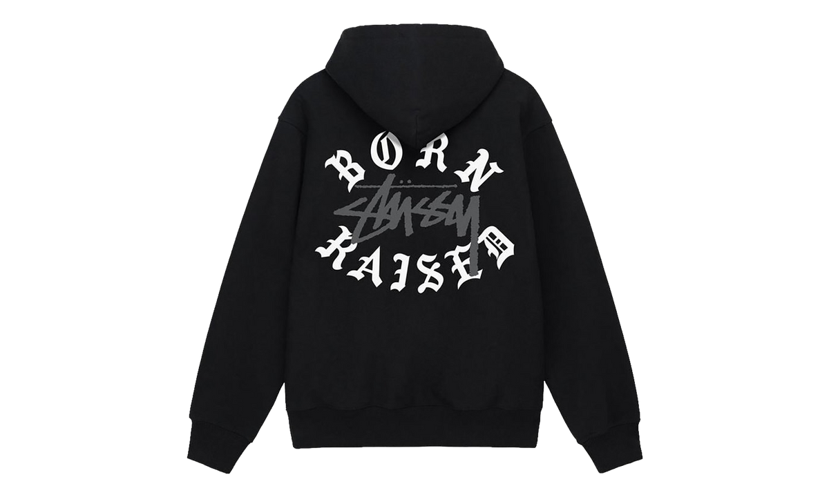 Born X Raised Logo Zip Hoodie "Black" STUS423