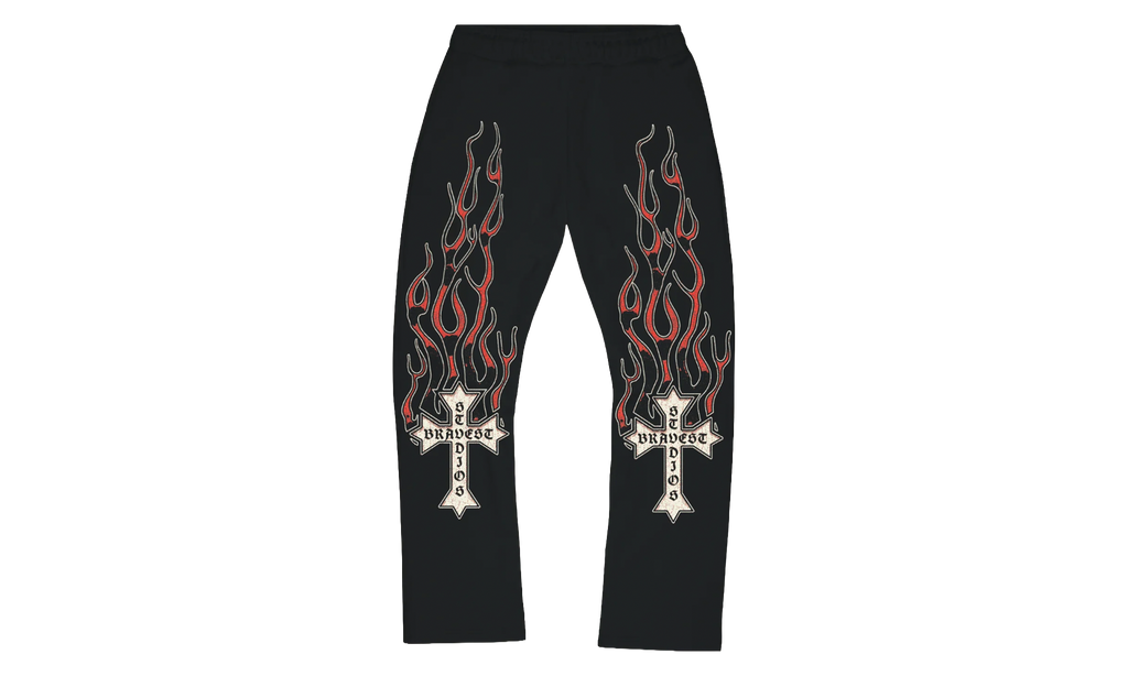 Flames Sweatpants "Red" BS153
