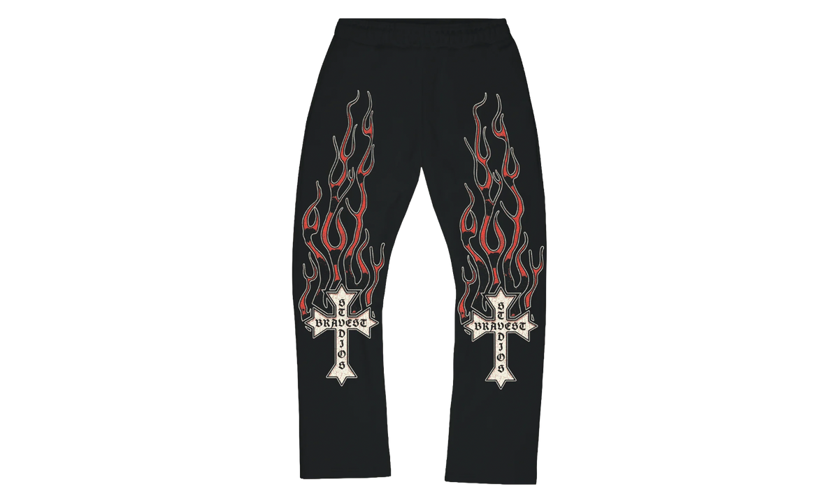 Flames Sweatpants "Red" BS153