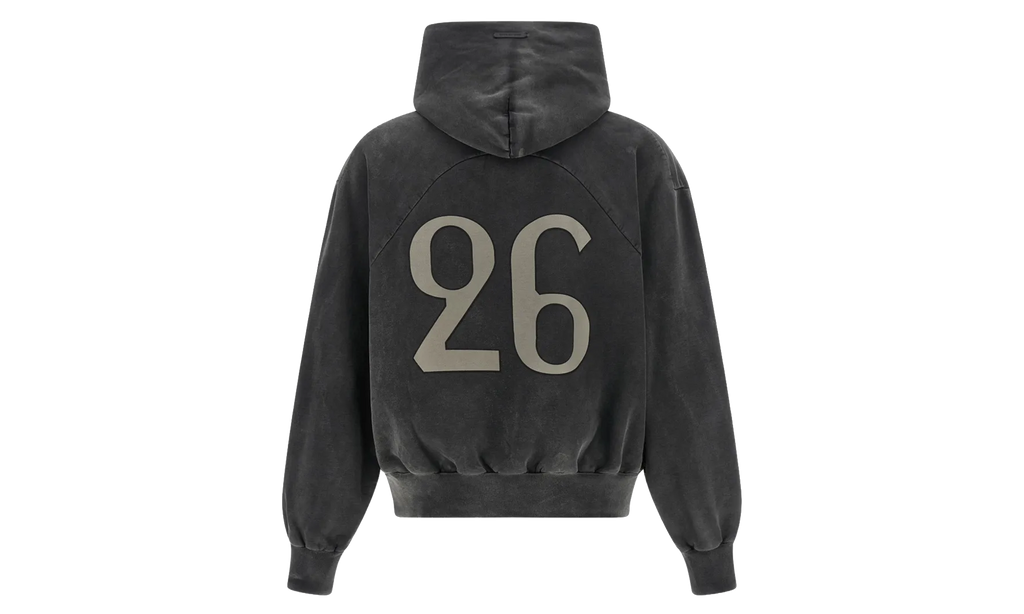 26 Classic Fit Half Raglan Hoodie "Off Black" FG9M12 9936BHF 019
