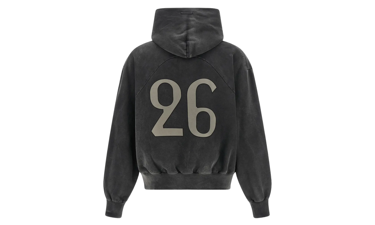 26 Classic Fit Half Raglan Hoodie "Off Black" FG9M12 9936BHF 019