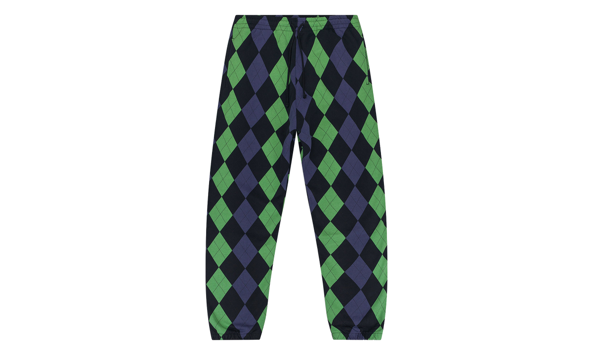Intarsia Sweatpants "Green" DT957