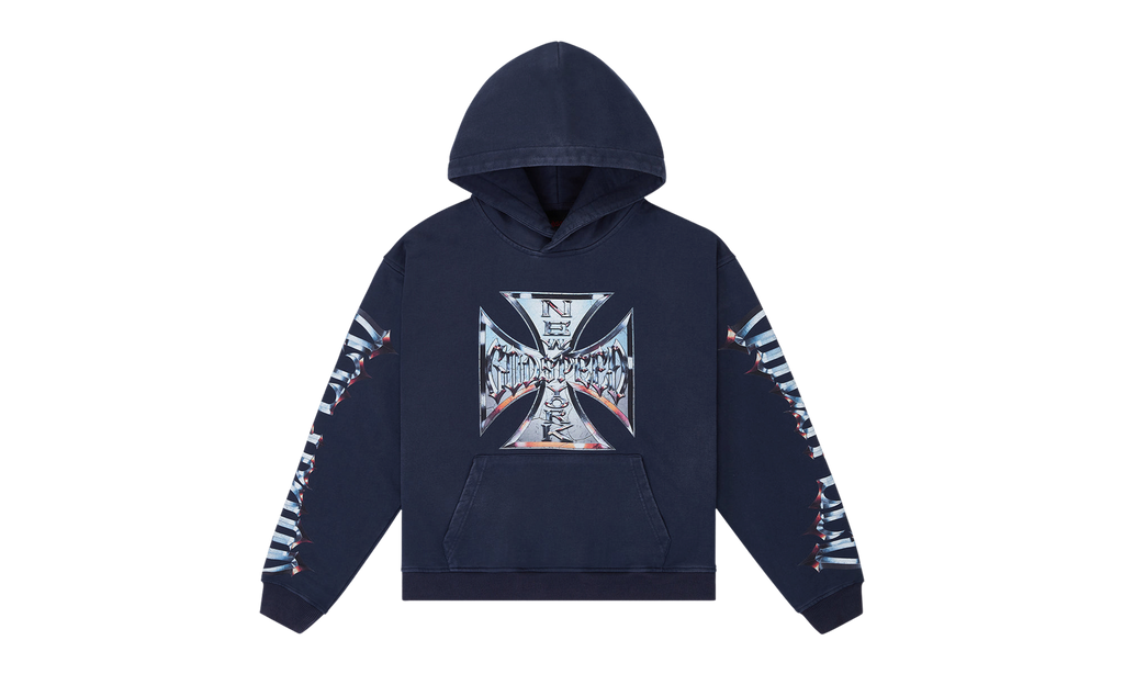 Chrome Motto Hoodie "Navy Wash" 10079168
