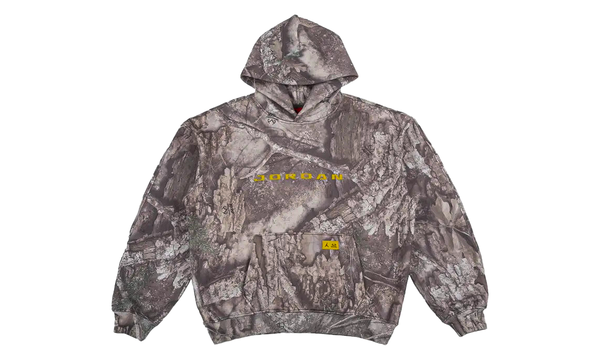 Jordan Brooklyn Realtree Fleece Pullover Hoodie "White Bright Citron" IM8982 100
