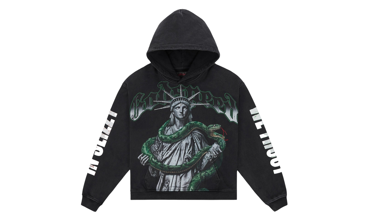 Top 5 Slizzy VVS Hoodie "Black Wash" HBV63BQG