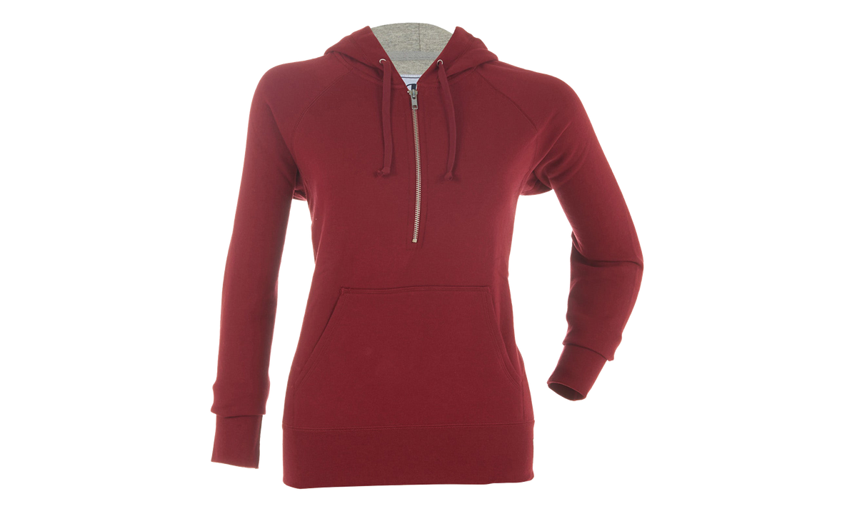 DD CLASSIC FL 1/4 ZIP Hoodie "Maroon" CH5792 CTT