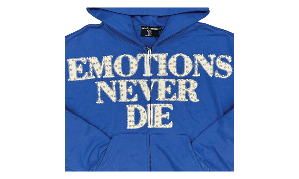 End Rhinestone Hoodie "Blue" MIXE045