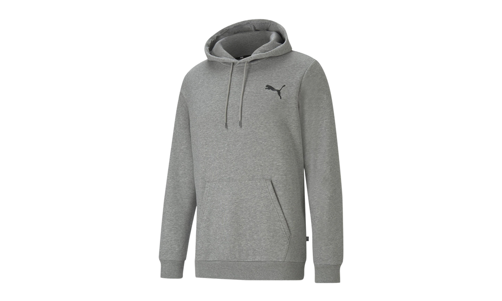 Essential Small Logo Fleece Hoodie "Medium Gray Heather" 586690 53