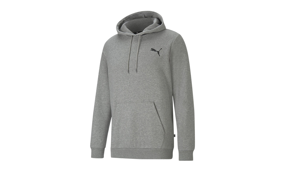 Essential Small Logo Fleece Hoodie "Medium Gray Heather" 586690 53